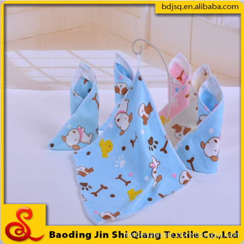 china wholesale print dog pattern microfiber baby saliva towel